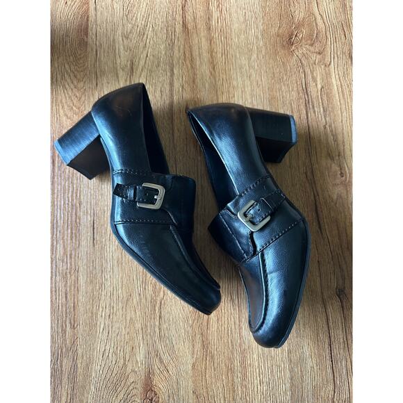 Franco Sarto Zuma Block Heel Loafers Size 7.5 - Picture 1 of 5